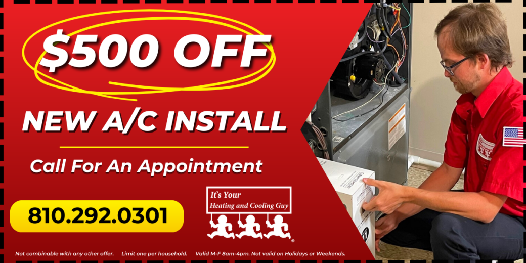 $500 Off a New AC System Install