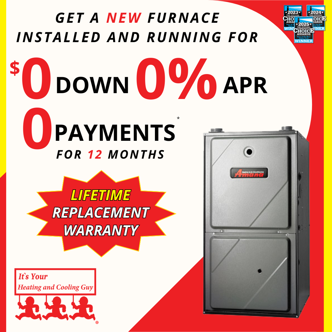 graphic containing information about a new furnace